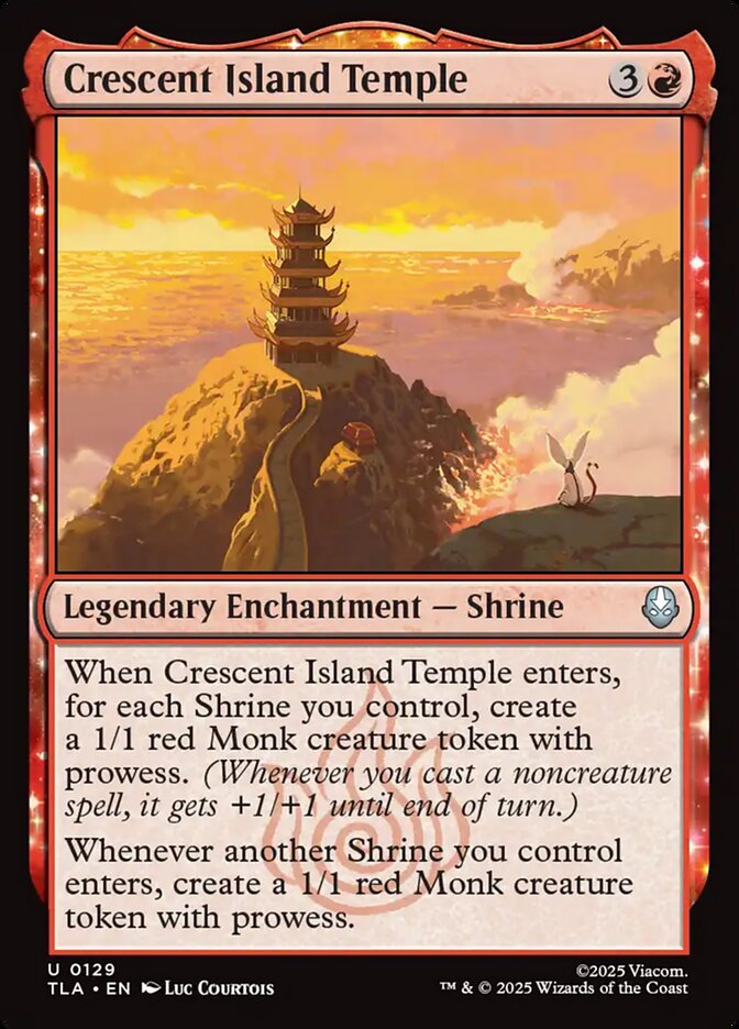 Crescent Island Temple 129 (Avatar: The Last Airbender)  - Foil | Good Games Cannington