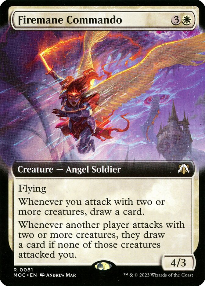 Firemane Commando 81/444 (Commander: March of the Machine)  - Extended Art | Good Games Cannington