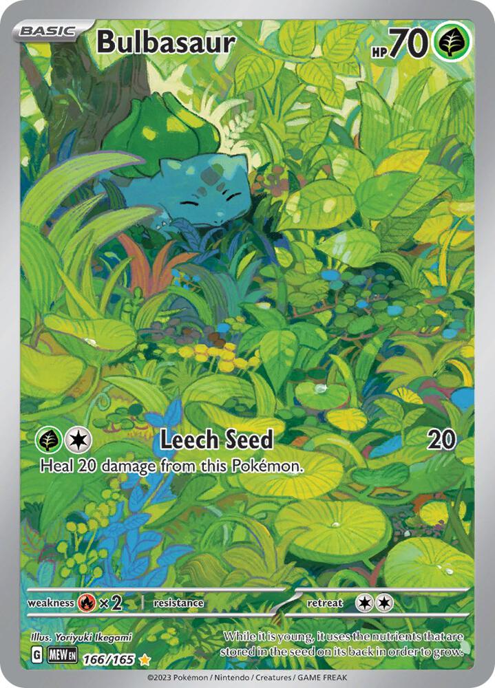 Bulbasaur 166/165 (SV: Scarlet & Violet 151)  - Holofoil | Good Games Cannington
