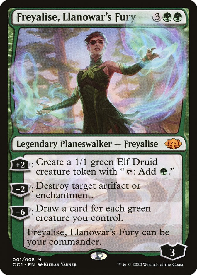 Freyalise, Llanowar's Fury 1/8 (Commander Collection: Green)  | Good Games Cannington