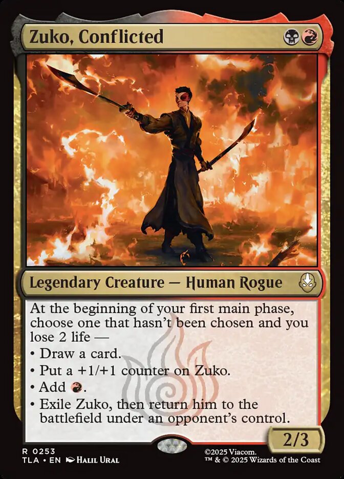 Zuko Conflicted 253 (Avatar: The Last Airbender)  - Foil | Good Games Cannington