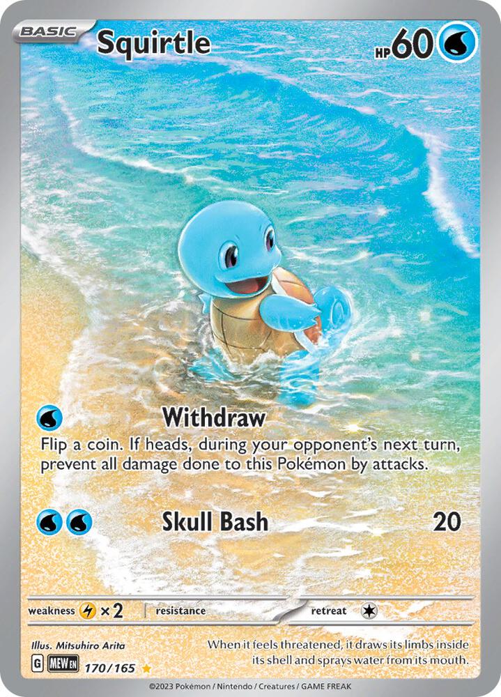 Squirtle 170/165 (SV: Scarlet & Violet 151)  - Holofoil | Good Games Cannington