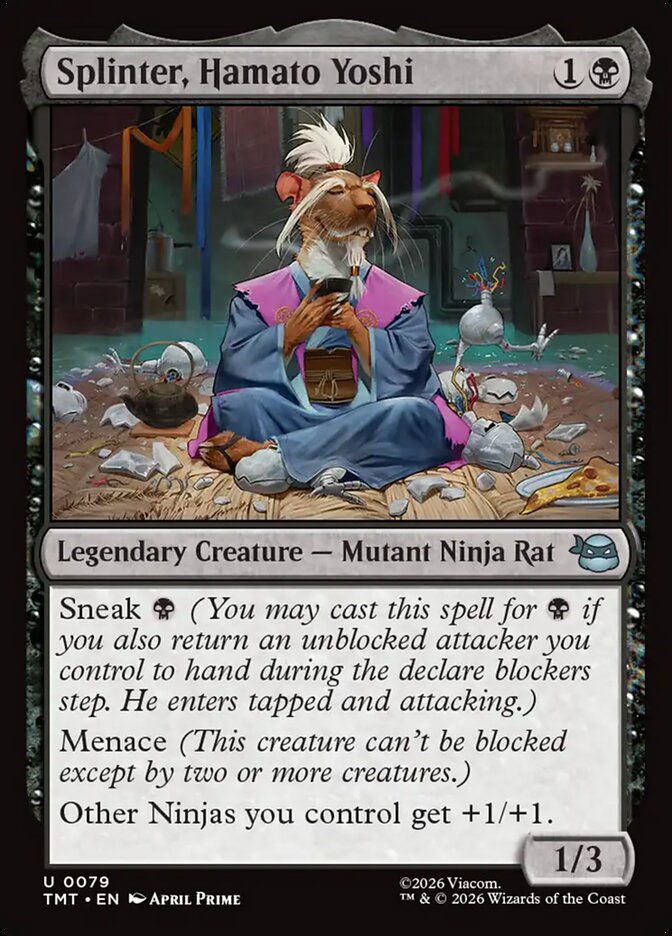 Splinter, Hamato Yoshi 79 (Teenage Mutant Ninja Turtles)  - Foil | Good Games Cannington