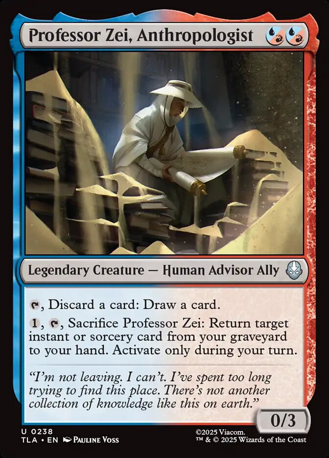 Professor Zei, Anthropologist 238 (Avatar: The Last Airbender)  - Foil | Good Games Cannington