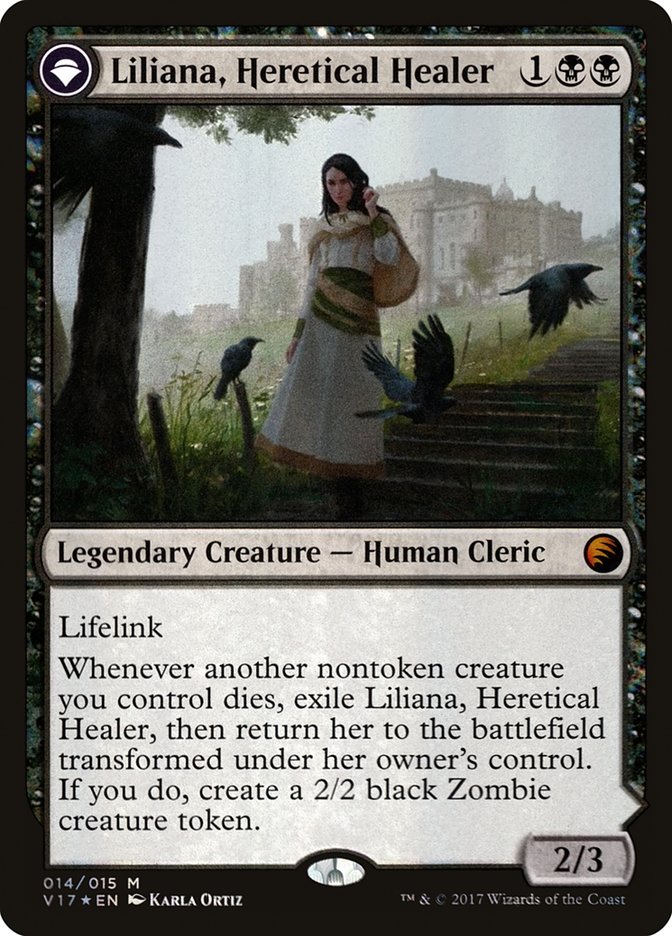 Liliana, Heretical Healer // Liliana, Defiant Necromancer 14/15 (From the Vault: Transform)  - Foil | Good Games Cannington