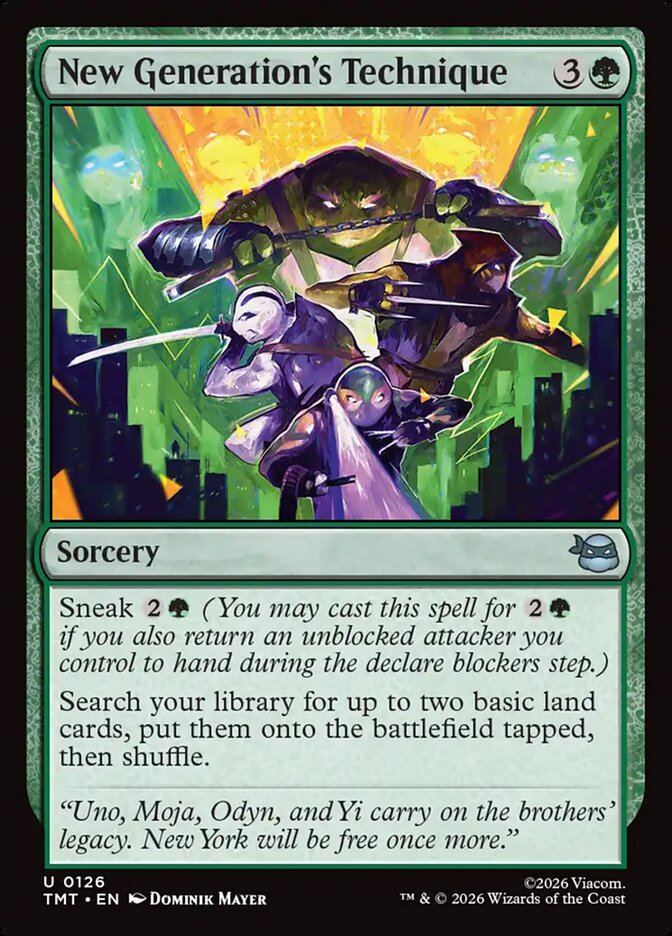 New Generation's Technique 126 (Teenage Mutant Ninja Turtles)  - Foil | Good Games Cannington