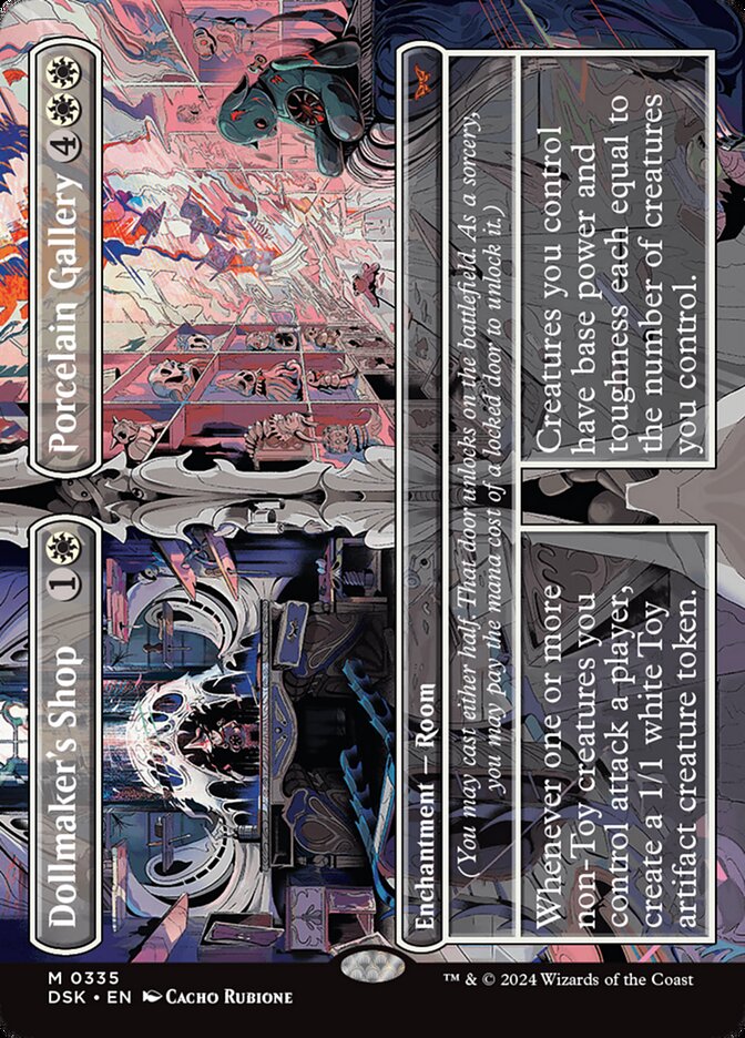 Dollmaker's Shop // Porcelain Gallery 335 (Duskmourn: House of Horror)  - Borderless | Good Games Cannington