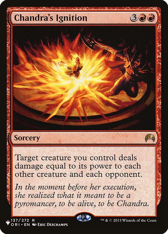 Chandra's Ignition 137 (The List Reprints)  | Good Games Cannington