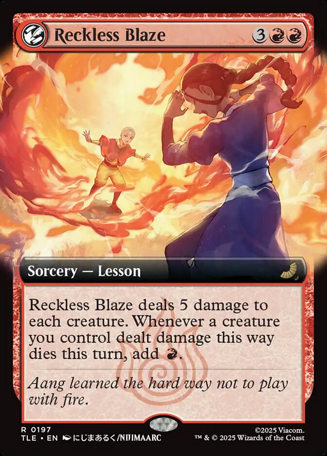 Reckless Blaze 197/317 (Avatar: The Last Airbender: Eternal-Legal)  - Extended Art Foil | Good Games Cannington