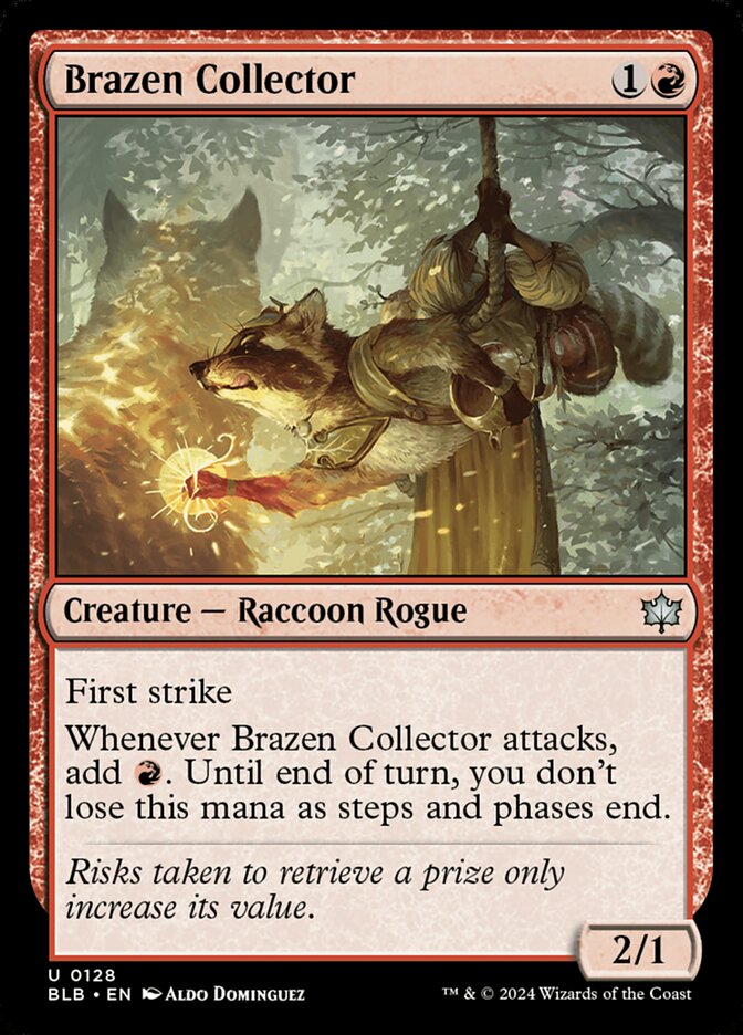 Brazen Collector 128 (Bloomburrow)  - Foil | Good Games Cannington