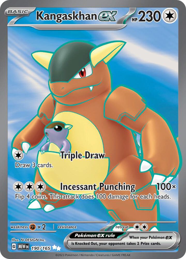 Kangaskhan ex 190/165 (SV: Scarlet & Violet 151)  - Holofoil | Good Games Cannington