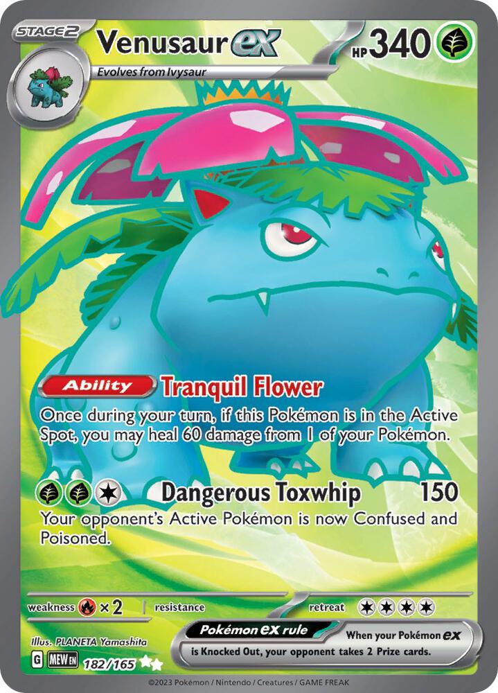 Venusaur ex 182/165 (SV: Scarlet & Violet 151)  - Holofoil | Good Games Cannington