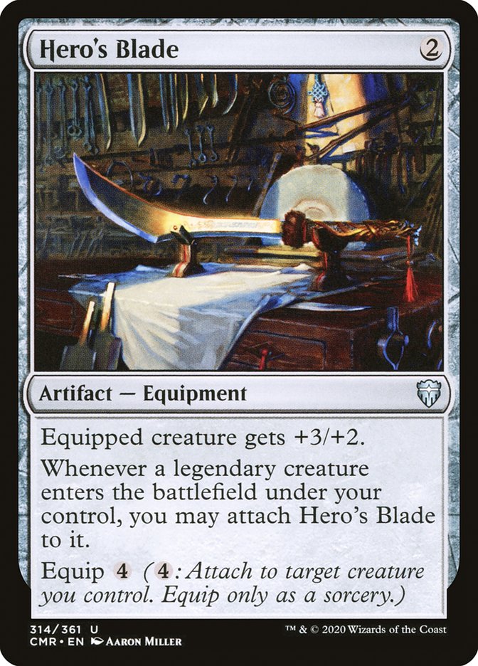 Heros Blade 314 314 (Commander Legends)  - Foil | Good Games Cannington