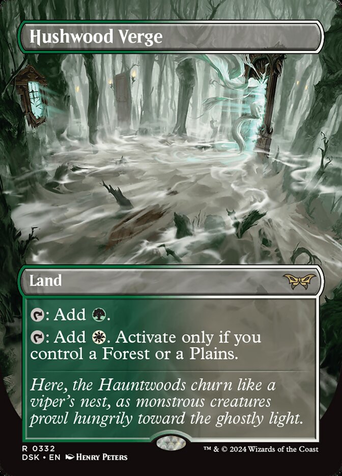 Hushwood Verge 332/286 (Duskmourn: House of Horror)  - Borderless | Good Games Cannington