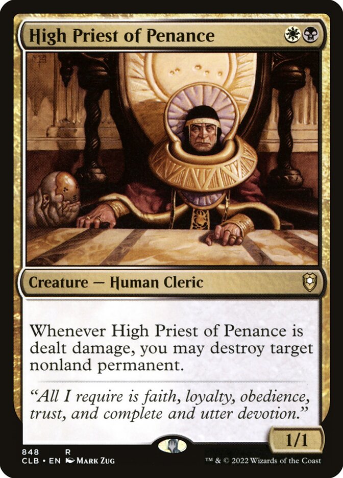 High Priest of Penance 848 (Commander Legends: Battle for Baldur's Gate)  | Good Games Cannington