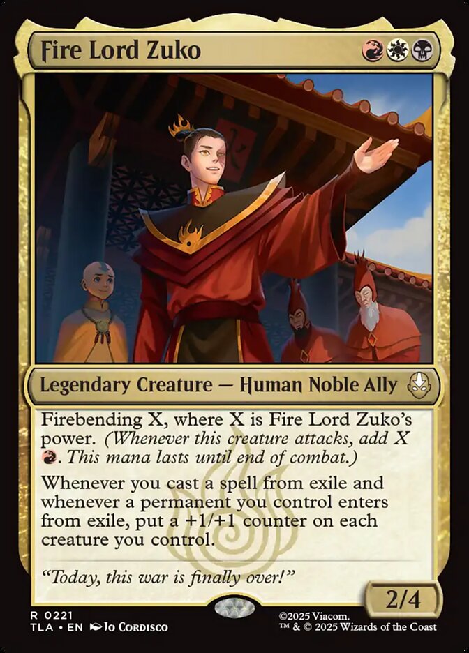 Fire Lord Zuko 221 (Avatar: The Last Airbender)  | Good Games Cannington