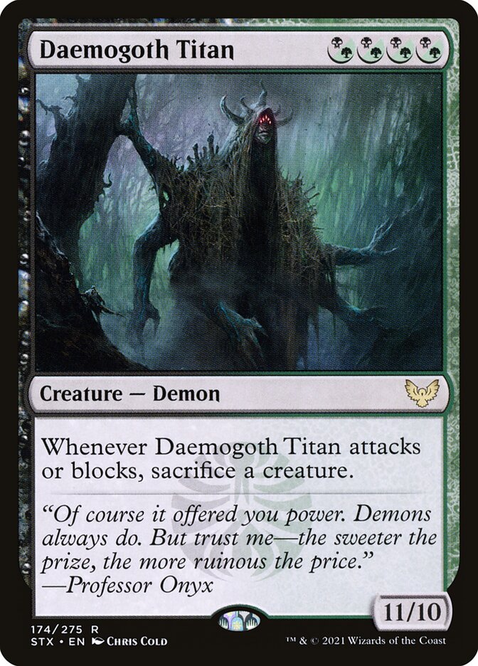 Daemogoth Titan 174 (Strixhaven: School of Mages)  | Good Games Cannington