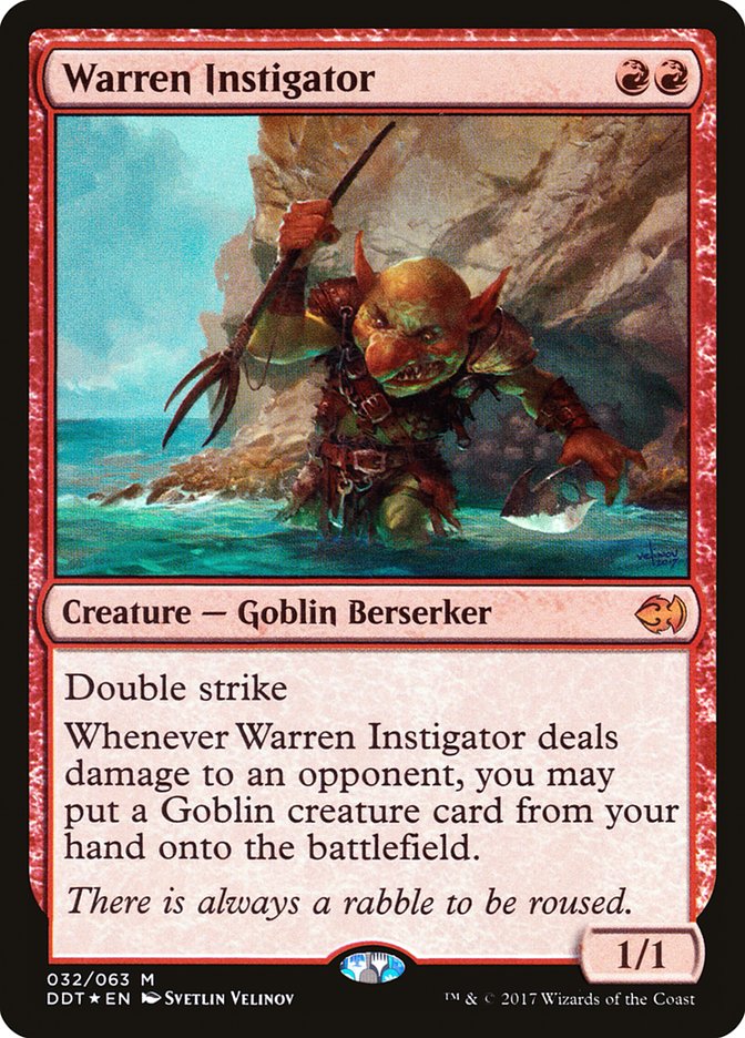 Warren Instigator 32 (Duel Decks: Merfolk vs. Goblins)  - Foil | Good Games Cannington