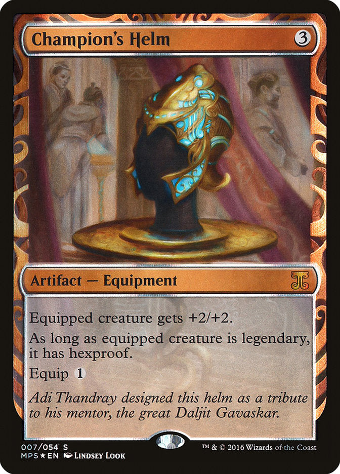 Champion's Helm 7/54 (Masterpiece Series: Kaladesh Inventions)  - Foil | Good Games Cannington