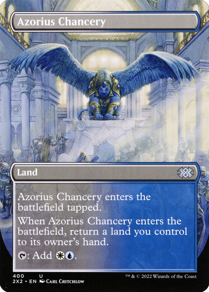 Azorius Chancery Borderless 400 (Double Masters 2022)  | Good Games Cannington