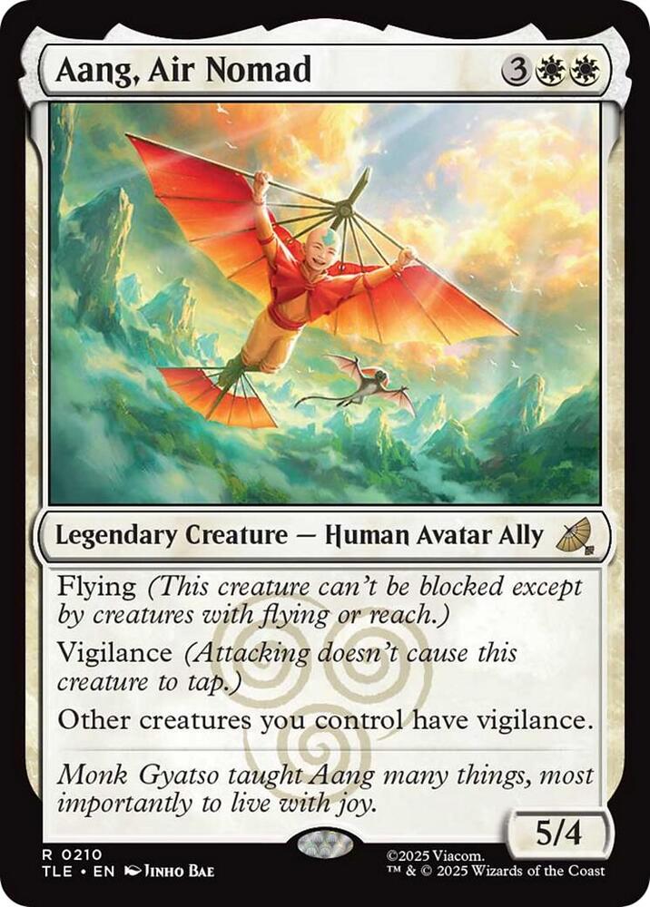 Aang, Air Nomad 210 (Avatar: The Last Airbender: Eternal-Legal)  - Foil | Good Games Cannington