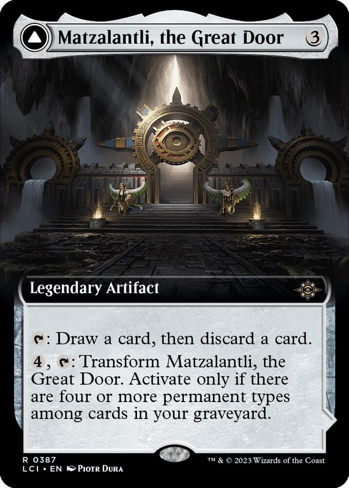 Matzalantli, the Great Door // The Core 387/291 (The Lost Caverns of Ixalan)  - Extended Art Foil | Good Games Cannington