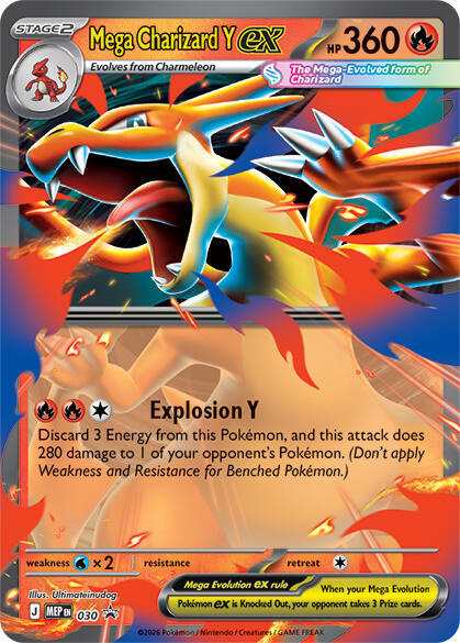 Mega Charizard Y ex 030 030 (ME: Mega Evolution Promo)  - Holofoil | Good Games Cannington