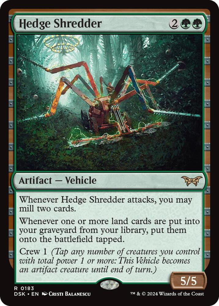 Hedge Shredder 183/286 (Duskmourn: House of Horror)  | Good Games Cannington