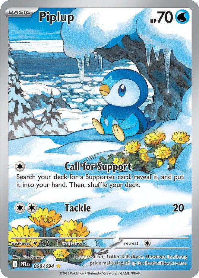 Piplup 098/094 (ME02: Phantasmal Flames)  - Holofoil | Good Games Cannington