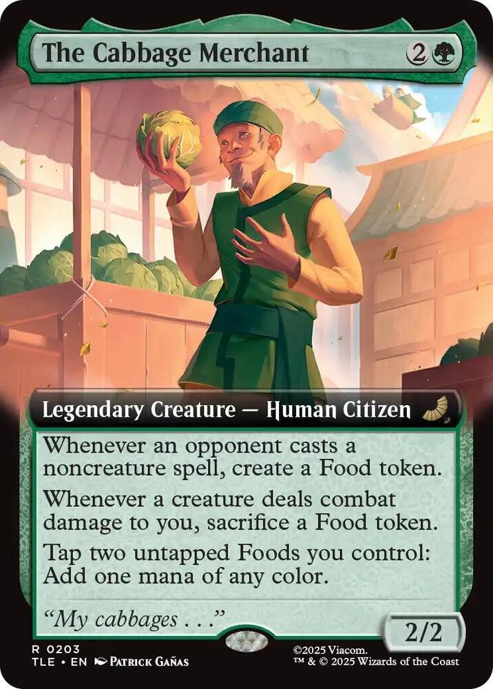 The Cabbage Merchant  203 (Avatar: The Last Airbender: Eternal-Legal)  - Extended Art Foil | Good Games Cannington