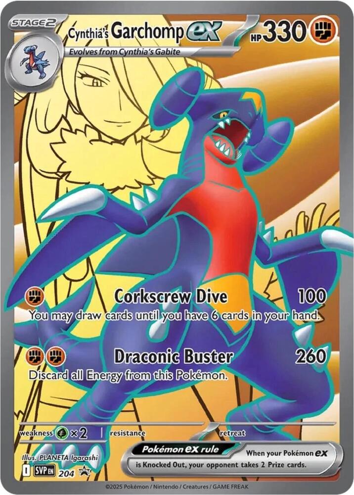 Cynthia's Garchomp ex 204 (SV: Scarlet & Violet Promo Cards)  - Holofoil | Good Games Cannington