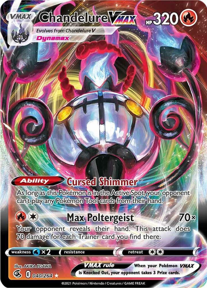 Chandelure VMAX 040/264 (SWSH08: Fusion Strike)  - Holofoil | Good Games Cannington
