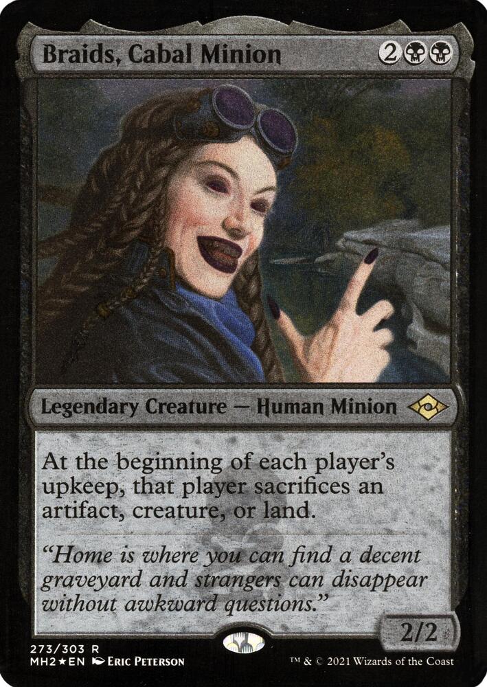 Braids Cabal Minion Foil Etched 273 (Modern Horizons 2)  - Foil | Good Games Cannington