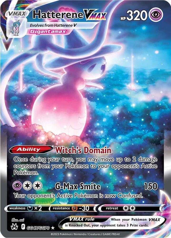 Hatterene VMAX GG47/GG70 (Crown Zenith: Galarian Gallery)  - Holofoil | Good Games Cannington