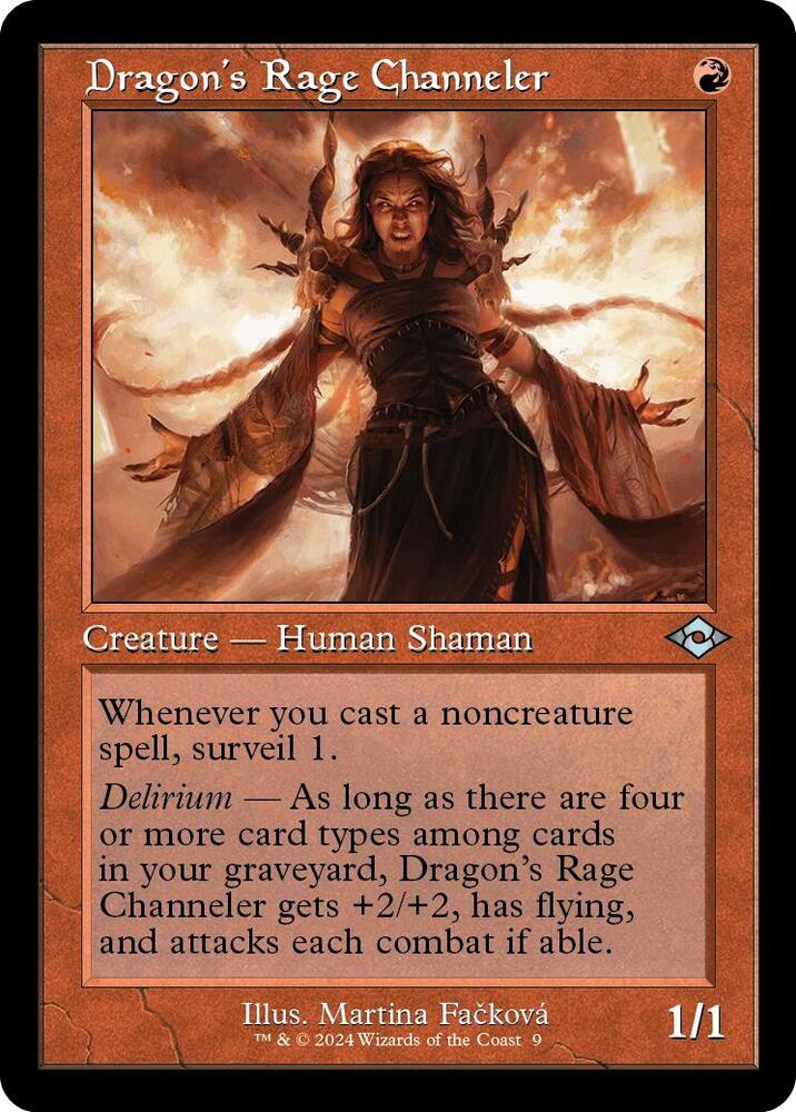 Dragons Rage Channeler Retro Frame 9 (Modern Horizons 2)  - Foil | Good Games Cannington