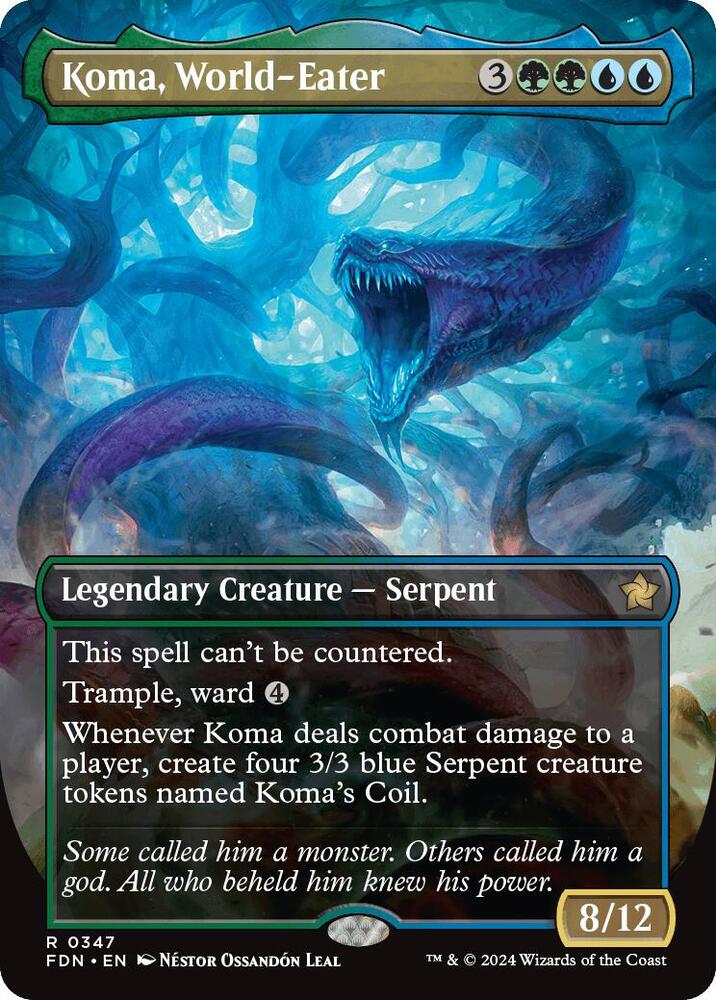 Koma, World-Eater 347/291 (Foundations)  - Borderless | Good Games Cannington