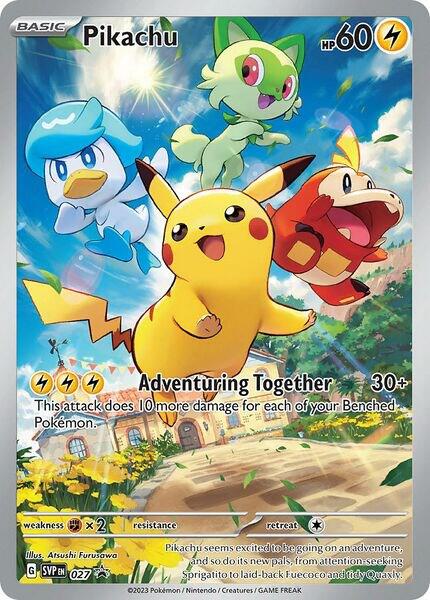 Pikachu 027 (SV: Scarlet & Violet Promo Cards)  - Holofoil | Good Games Cannington