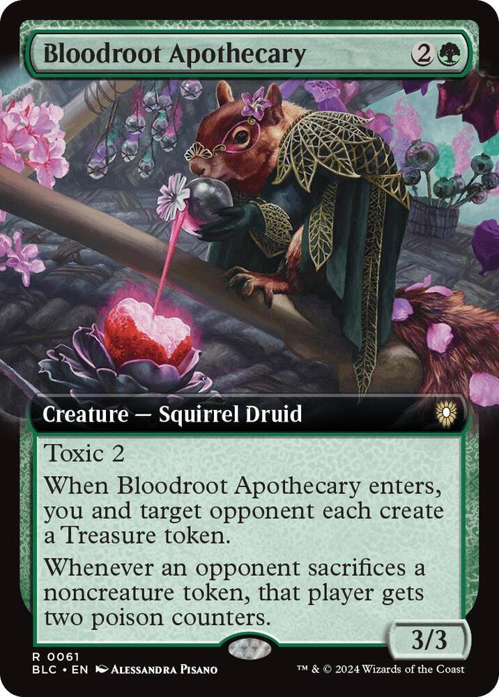 Bloodroot Apothecary 61 (Commander: Bloomburrow)  - Extended Art | Good Games Cannington