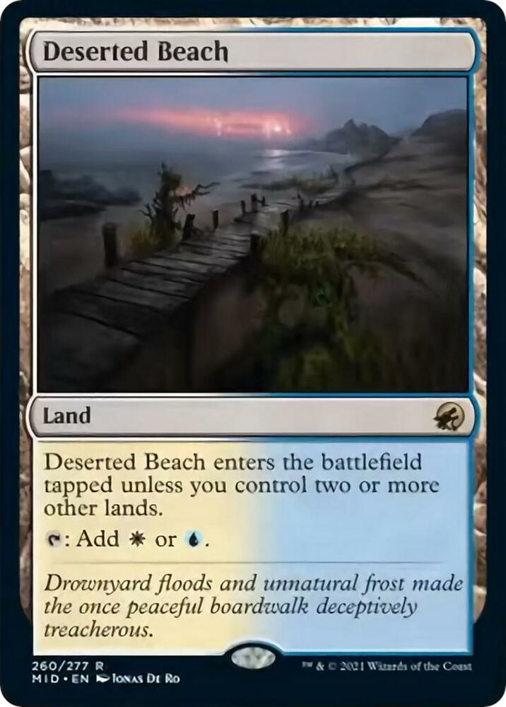 Deserted Beach 260 (Innistrad: Midnight Hunt)  | Good Games Cannington