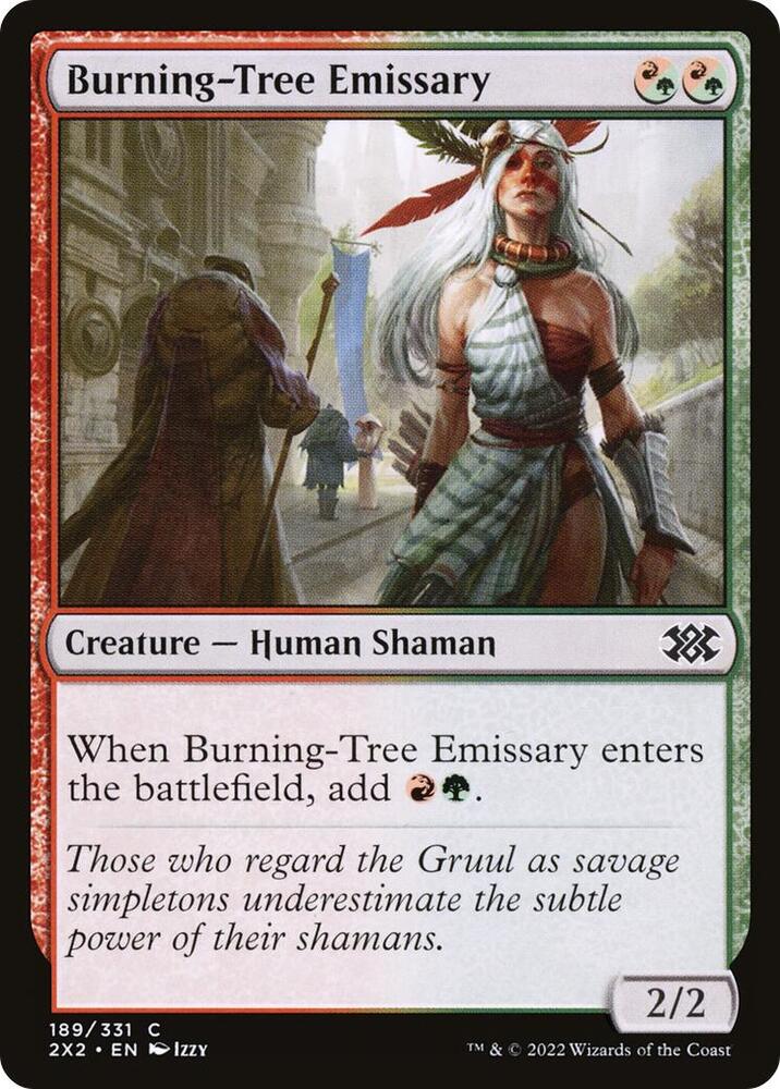 Burning Tree Emissary 189 (Double Masters 2022)  - Foil | Good Games Cannington