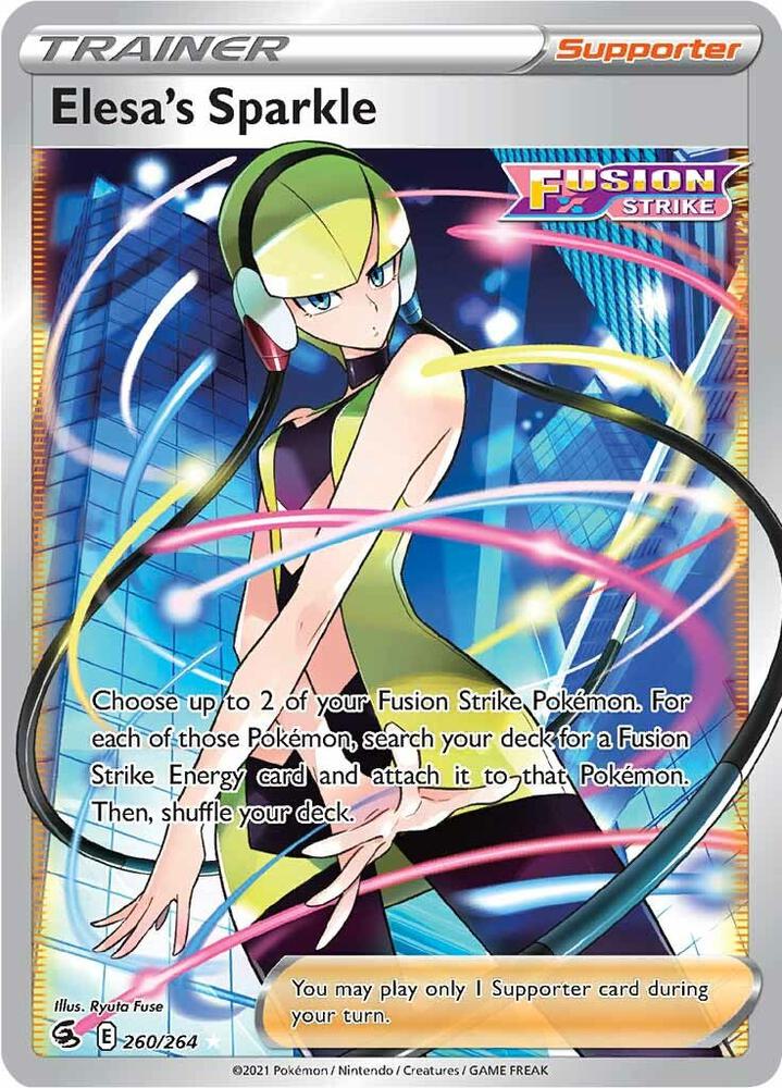 Elesas Sparkle Full Art 260/264 (SWSH08: Fusion Strike)  - Holofoil | Good Games Cannington