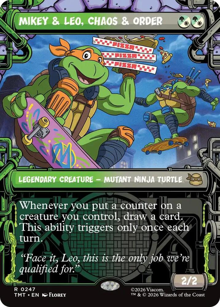 Mikey and Leo Chaos and Order Showcase 247 (Teenage Mutant Ninja Turtles)  - Showcase | Good Games Cannington