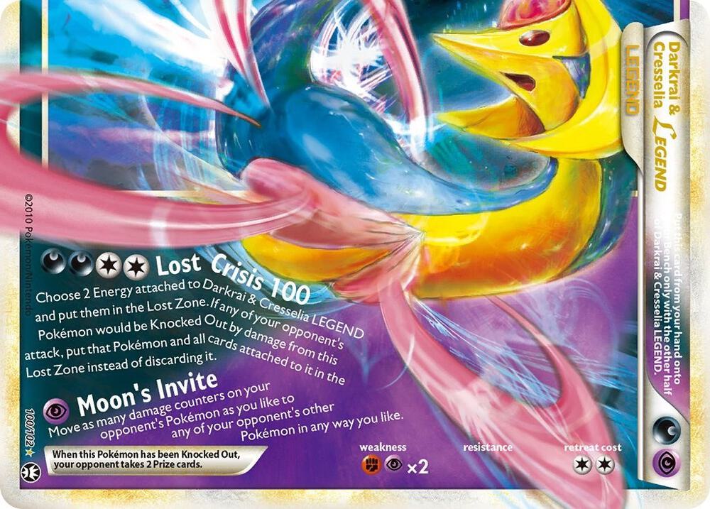 Darkrai and Cresselia Legend Bottom 100/102 (Triumphant)  - Holofoil | Good Games Cannington