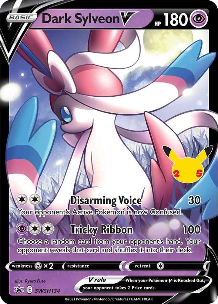 Dark Sylveon V SWSH134 (SWSH: Sword & Shield Promo Cards)  - Holofoil | Good Games Cannington