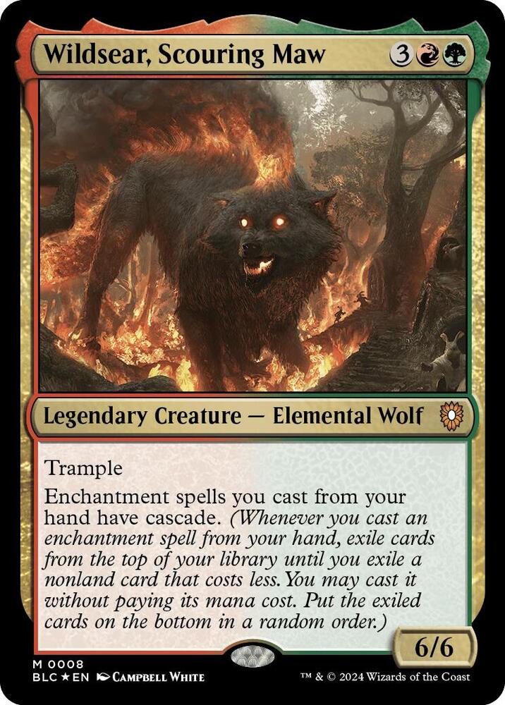 Wildsear Scouring Maw 8 (Commander: Bloomburrow)  - Foil | Good Games Cannington