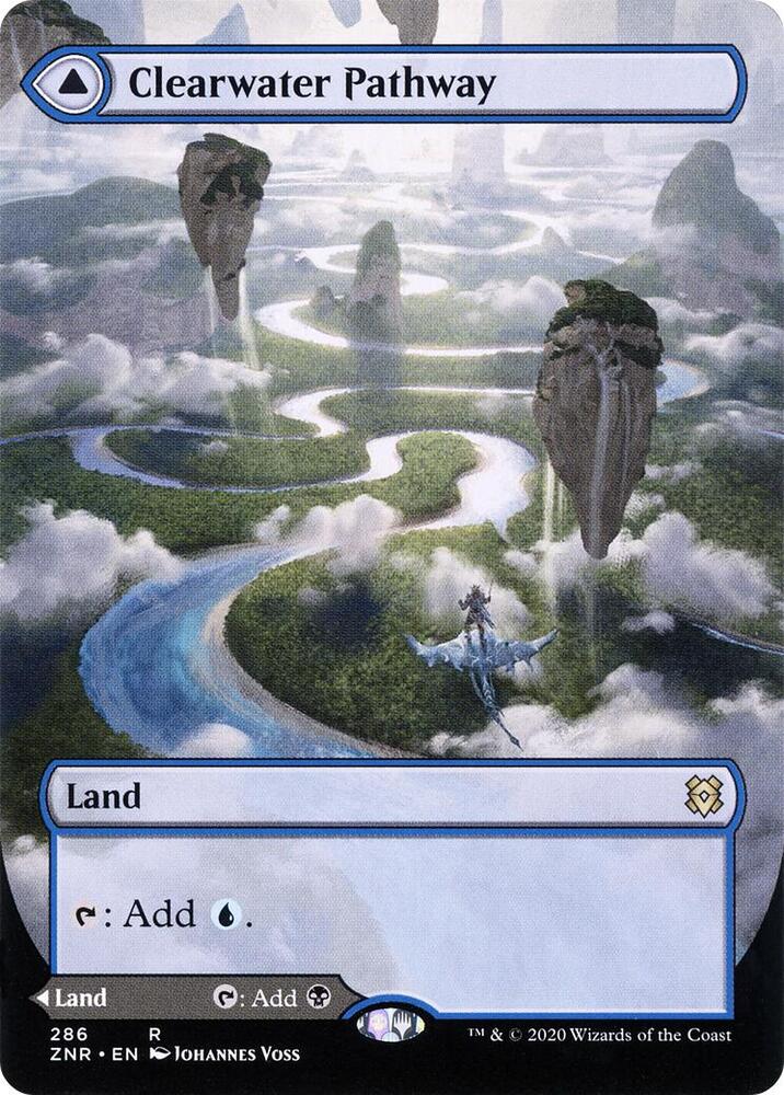 Clearwater Pathway // Murkwater Pathway 286 (Zendikar Rising)  | Good Games Cannington