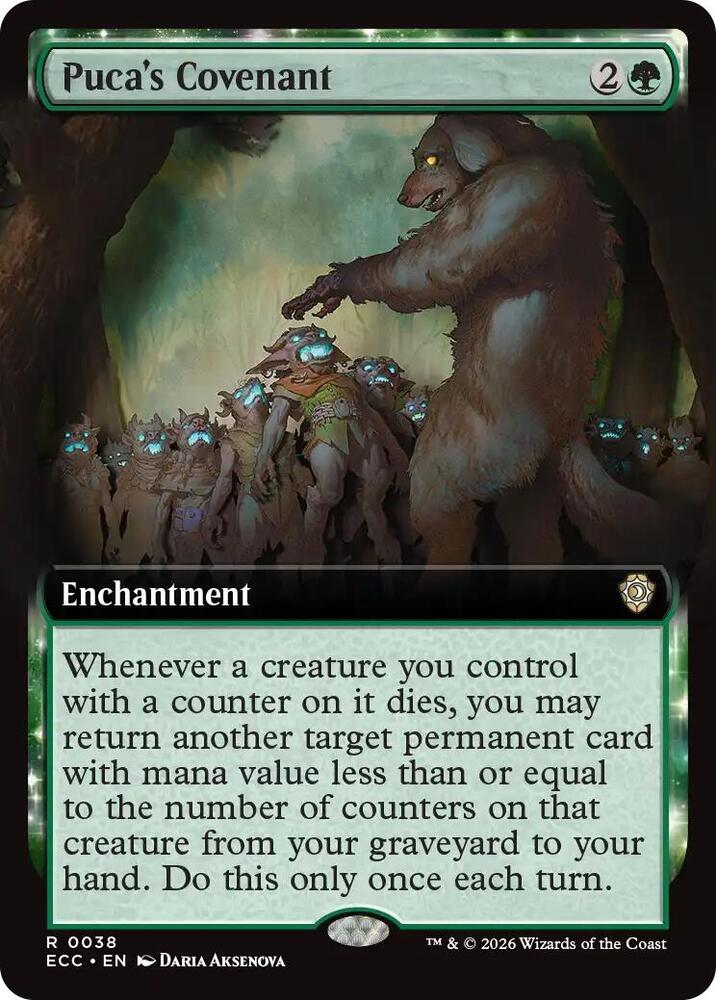 Puca's Covenant 38 (Commander: Lorwyn Eclipsed)  - Extended Art | Good Games Cannington