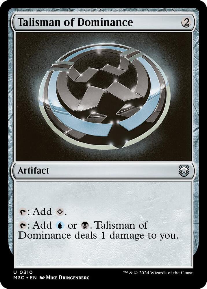 Talisman of Dominance 310/411 (Commander: Modern Horizons 3)  | Good Games Cannington