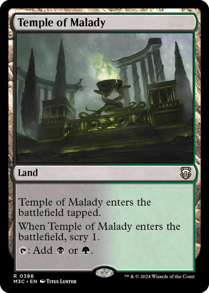 Temple of Malady 388/411 (Commander: Modern Horizons 3)  | Good Games Cannington