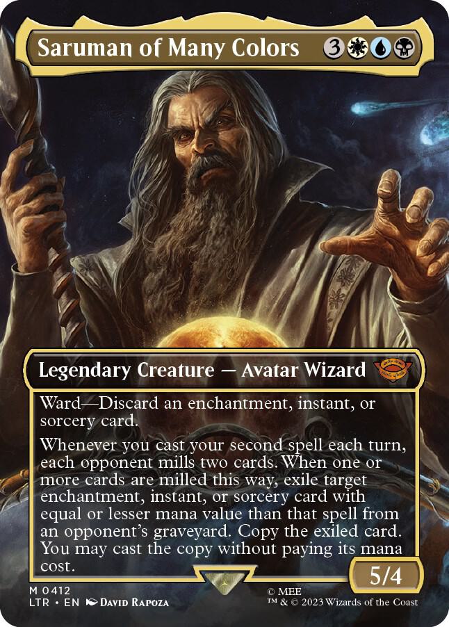 Saruman of Many Colors 412/281 (Universes Beyond: The Lord of the Rings: Tales of Middle-earth)  - Borderless | Good Games Cannington